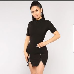 NEW Fashion Nova over you O ring black dress!